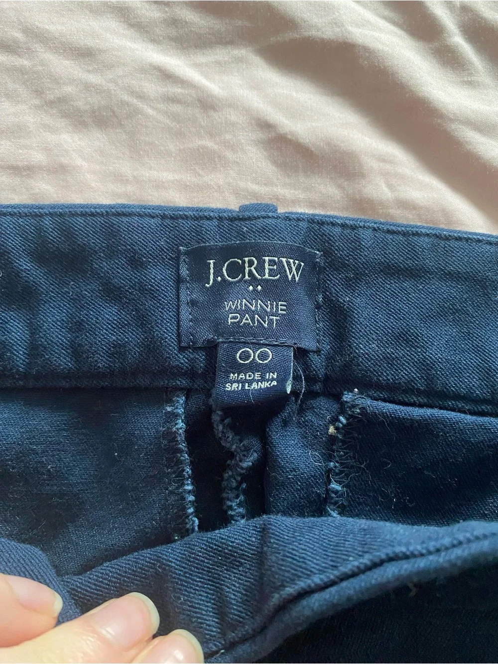 J Crew Winnie Ankle Pant - Slim Fit Classic Navy Blue Dress Pants